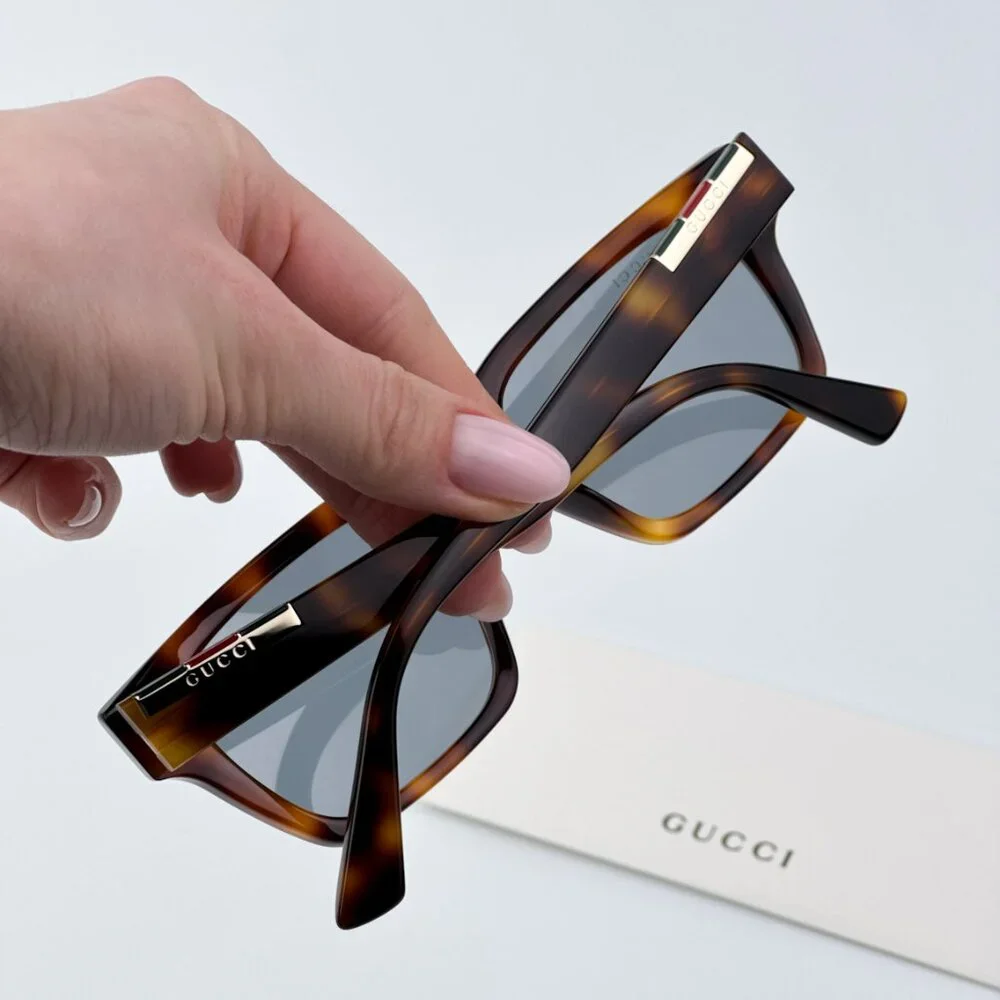 Gucci Men BRAND NEW Sunglasses Havana Grey Square GG1889S 004